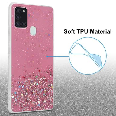 Samsung Galaxy A21s Suojakuori Kotelo (Vaaleanpunainen)