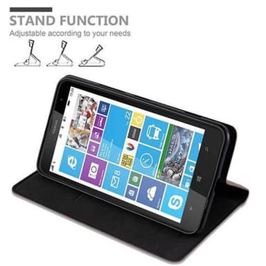 Nokia Lumia 1320 Suojakuori Lompakkokotelo (Ruskea)