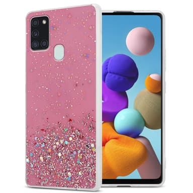 Samsung Galaxy A21s Suojakuori Kotelo (Vaaleanpunainen)