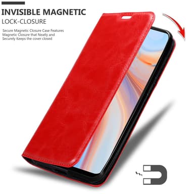 Oppo Reno4 Z Suojakuori Lompakkokotelo (Punainen)