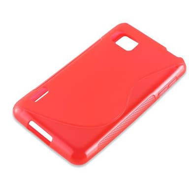 LG OPTIMUS F3 Suojakuori Cover (Punainen)