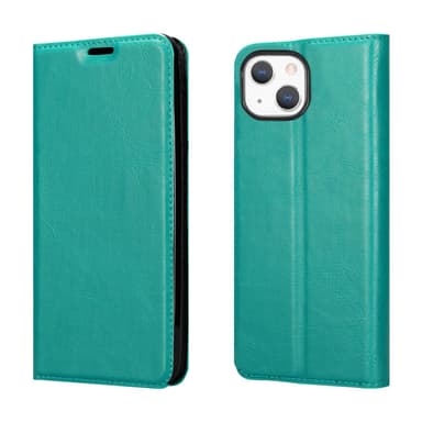 iPhone 13 Suojakuori Lompakkokotelo (Turkoosi)