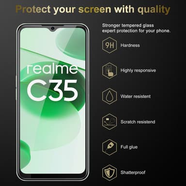 Realme C35 / Narzo 50A PRIME 3x Suojakalvo Karkaistu