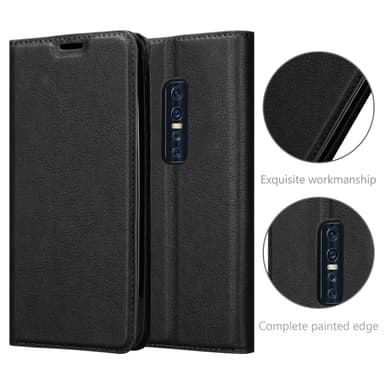 Vivo V17 PRO Suojakuori Lompakkokotelo (Musta)