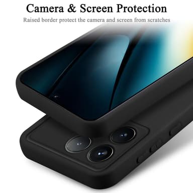 Xiaomi Poco F6 Pro Suojakuori Kotelo Case (Musta)