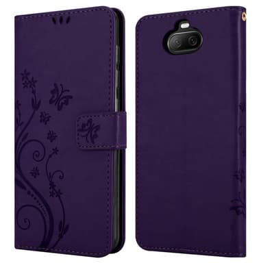 Sony Xperia 8 Suojakuori Lompakkokotelo (Violetti)