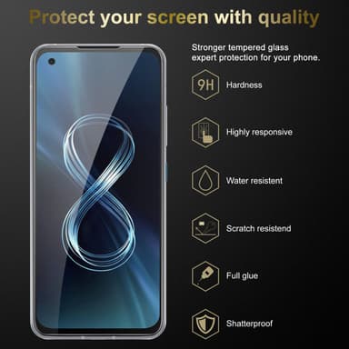 Asus ZenFone 8 Näytönsuoja Karkaistu lasi Suojakalvo