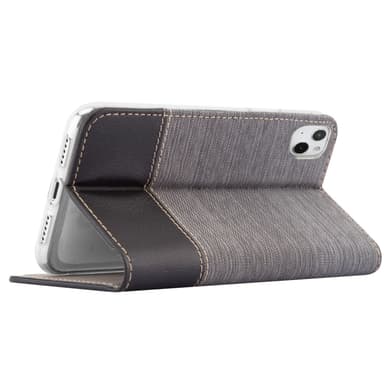 iPhone 13 MINI Suojakuori Lompakkokotelo (harmaa)
