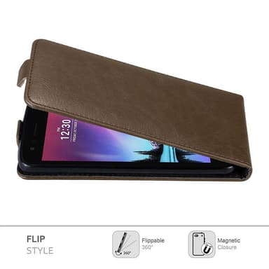 LG K4 2017 Suojakuori Lompakkokotelo (Ruskea)