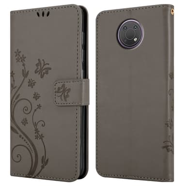 Nokia G10 / G20 Suojakuori Lompakkokotelo (harmaa)