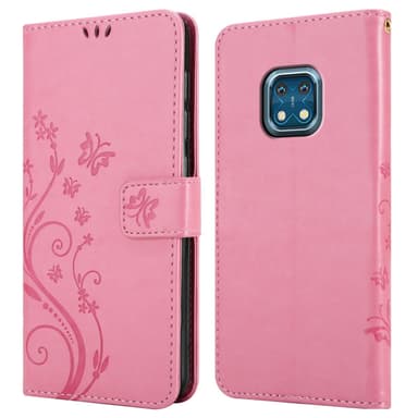 Nokia XR20 Suojakuori Lompakkokotelo (Vaaleanpunainen)