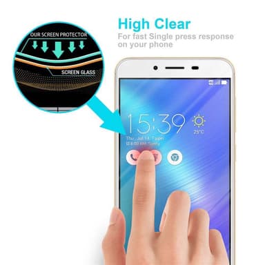 Asus ZenFone 3 MAX (5.5 Zoll) Näytönsuoja Karkaistu