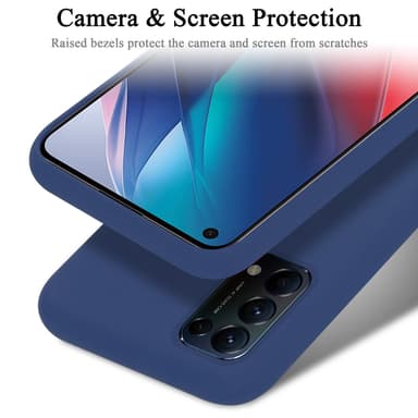 Oppo FIND X3 LITE Suojakuori Kotelo Case (Sininen)