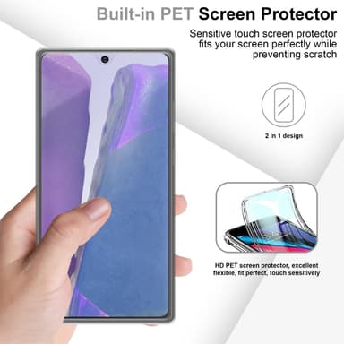 Samsung Galaxy NOTE 20 Suojakuori Cover (Läpinäkyvä)