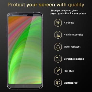 LG G6 3x Suojakalvo Karkaistu lasi Näytönsuoja