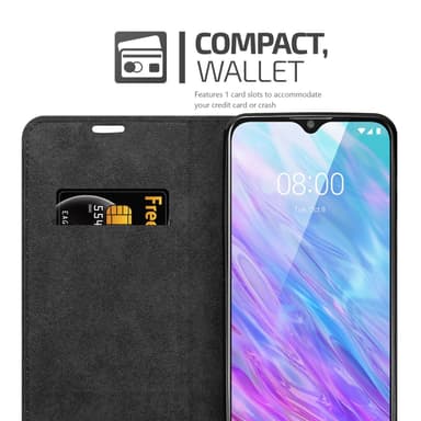 ZTE Blade 10 SMART Suojakuori Lompakkokotelo (Musta)
