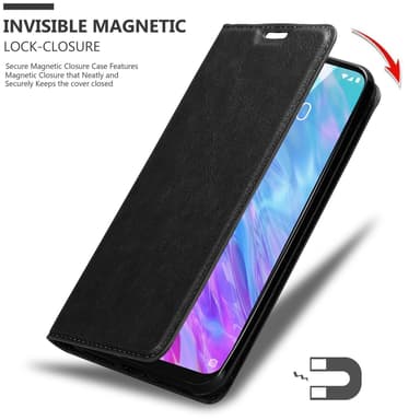 ZTE Blade 10 SMART Suojakuori Lompakkokotelo (Musta)