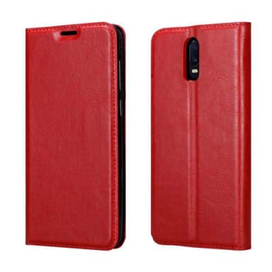 Oppo R17 Suojakuori Lompakkokotelo (Punainen)