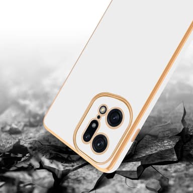 Oppo FIND X5 PRO Suojakuori Case Cover (Valkoinen)