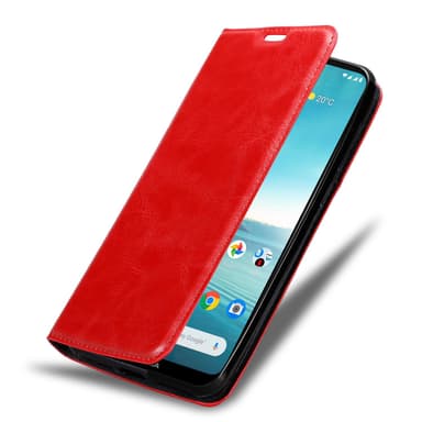 Nokia 3.4 Suojakuori Lompakkokotelo (Punainen)