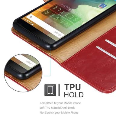 OnePlus 2 Suojakuori Lompakkokotelo (Punainen)