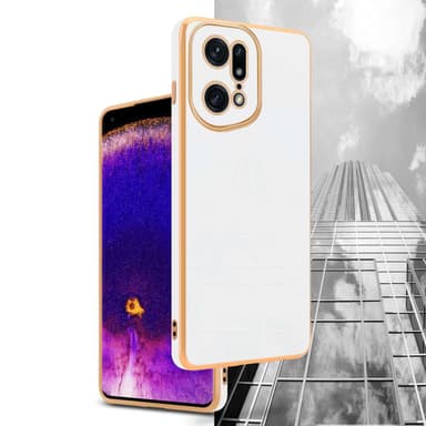 Oppo FIND X5 PRO Suojakuori Case Cover (Valkoinen)