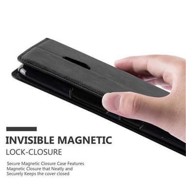Nokia Lumia 1320 Suojakuori Lompakkokotelo (Musta)