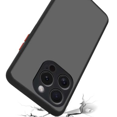 iPhone 15 PRO MAX Suojakuori Kotelo (Musta)
