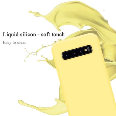 Samsung Galaxy S10 4G Suojakuori Kotelo (Keltainen)