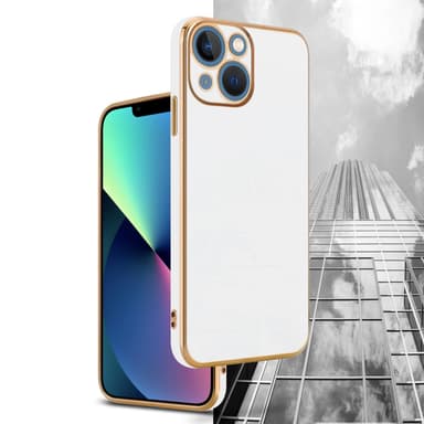 iPhone 13 MINI Suojakuori Case Cover (Valkoinen)