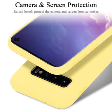 Samsung Galaxy S10 4G Suojakuori Kotelo (Keltainen)