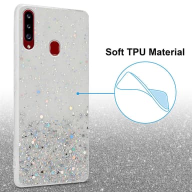 Samsung Galaxy A20s Suojakuori Kotelo (Läpinäkyvä)