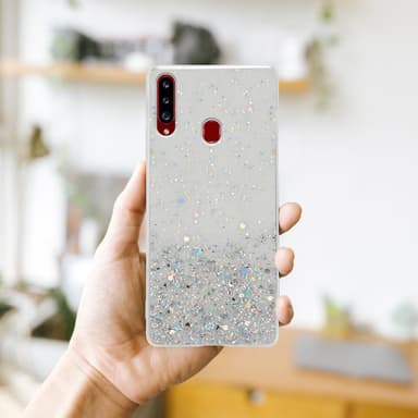 Samsung Galaxy A20s Suojakuori Kotelo (Läpinäkyvä)