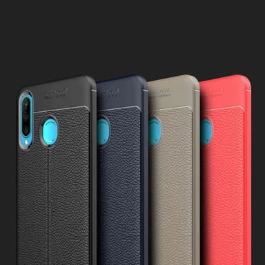 Huawei P30 LITE Suojakuori Case Cover (Musta)