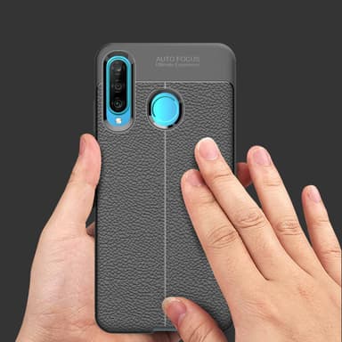Huawei P30 LITE Suojakuori Case Cover (Musta)