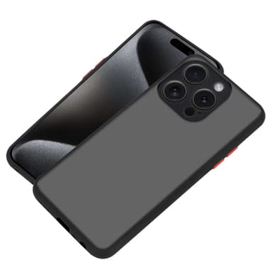 iPhone 15 PRO MAX Suojakuori Kotelo (Musta)