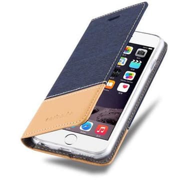 iPhone 6 / 6S Suojakuori Lompakkokotelo (Sininen)