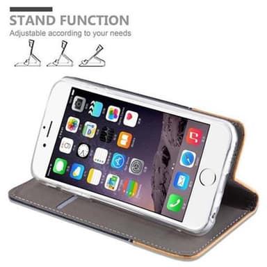 iPhone 6 / 6S Suojakuori Lompakkokotelo (Sininen)