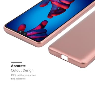 Huawei P20 Suojakuori Kotelo (Vaaleanpunainen)