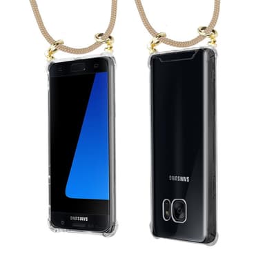 Samsung Galaxy S7 Suojakuori Kotelo Ketju (Ruskea)