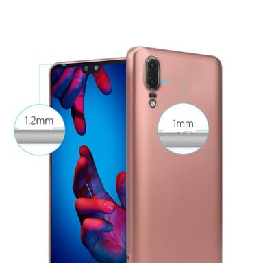 Huawei P20 Suojakuori Kotelo (Vaaleanpunainen)
