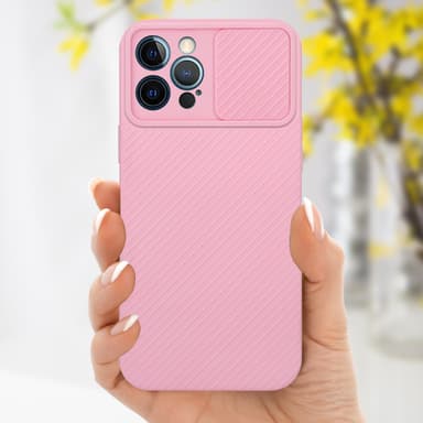 iPhone 12 PRO MAX Suojakuori Kotelo (Vaaleanpunainen)