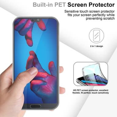Huawei P20 Suojakuori Case Cover (Läpinäkyvä)