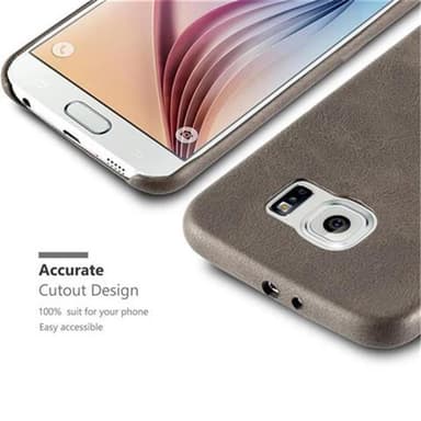 Samsung Galaxy S6 Suojakuori Case Kotelo (Ruskea)