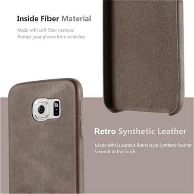 Samsung Galaxy S6 Suojakuori Case Kotelo (Ruskea)