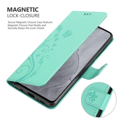 Realme GT Master Suojakuori Lompakkokotelo (Turkoosi)