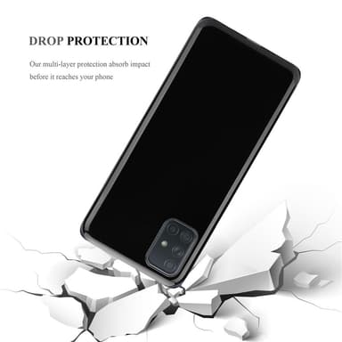 Samsung Galaxy A71 4G Suojakuori Kotelo (Musta)