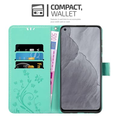 Realme GT Master Suojakuori Lompakkokotelo (Turkoosi)