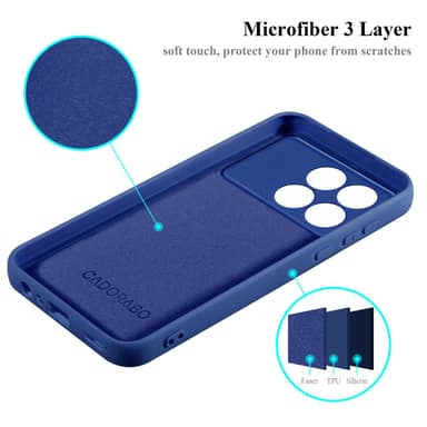 Xiaomi Poco F6 Pro Suojakuori Kotelo (Sininen)