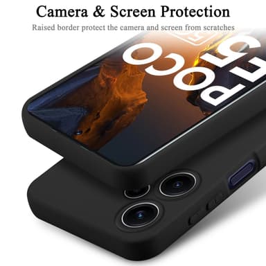 Xiaomi Poco F5 Suojakuori Kotelo Case (Musta)